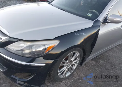 2013 Hyundai Genesis 3.8 из США, поврежденный, VIN KMHGC4DD3DU230457